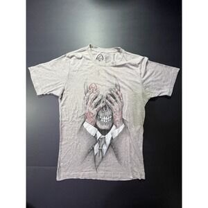Rook Tattooed Skull Graphic Tshirt Men - Size S